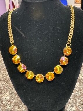 TOVA Mini Sofia in Citrus Brandy Gold Necklace